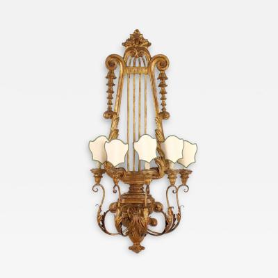 Large Italian Giltwood Sconce circa 1880