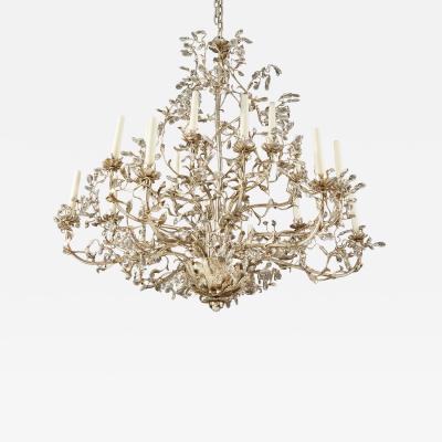 Large Italian oval vine chandelier