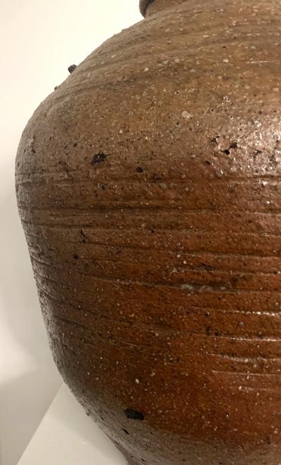 Large Japanese Antique Shigaraki Tsubo Jar