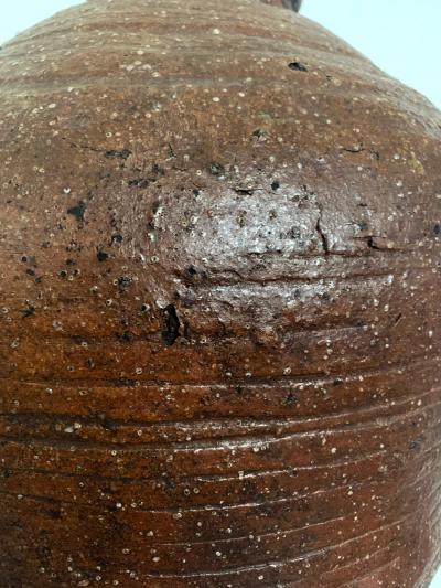 Large Japanese Antique Shigaraki Tsubo Jar