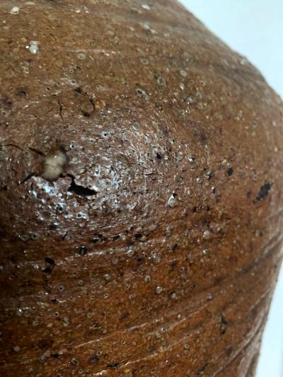 Large Japanese Antique Shigaraki Tsubo Jar