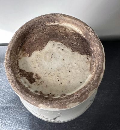 Large Korean Ceramic Jar with Magpies and Plum Design Joseon Dynasty