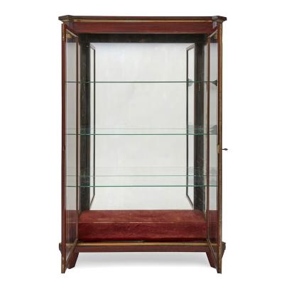 Large Late 19th Century French Neoclassical Gilt metal mounted vitrine