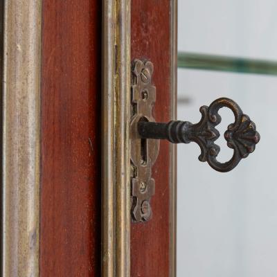 Large Late 19th Century French Neoclassical Gilt metal mounted vitrine