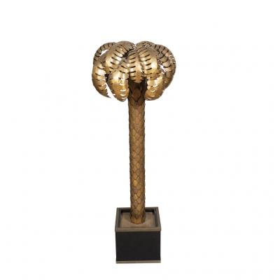Large Maison Jansen Brass Palm Tree Lamp