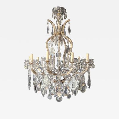 Large Maria Theresa Crystal Chandelier Antique Classic Clear Glass
