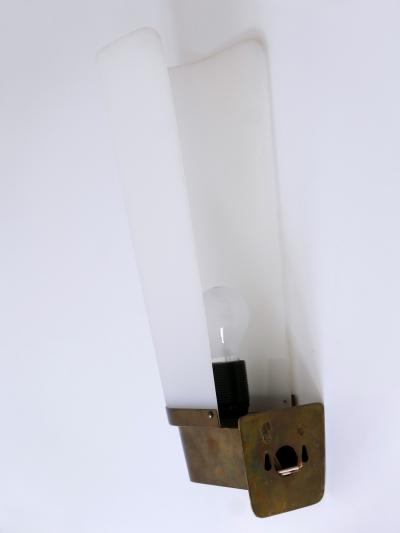 Large Mid Century Modern Brass Acrylic Wall Light or Sconce Germany 1950s