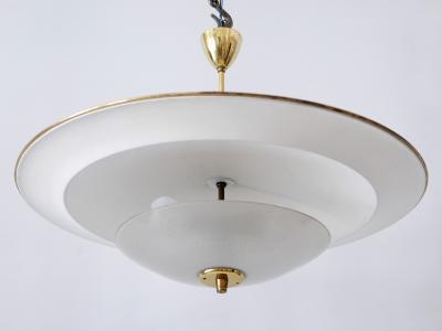 Large Mid Century Modern Ufo Ceiling Light or Pendant Lamp Germany 1950s 1