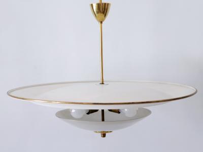 Large Mid Century Modern Ufo Ceiling Light or Pendant Lamp Germany 1950s 1