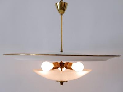 Large Mid Century Modern Ufo Ceiling Light or Pendant Lamp Germany 1950s 1