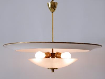 Large Mid Century Modern Ufo Ceiling Light or Pendant Lamp Germany 1950s 1