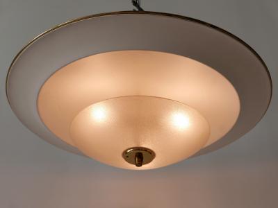 Large Mid Century Modern Ufo Ceiling Light or Pendant Lamp Germany 1950s 1