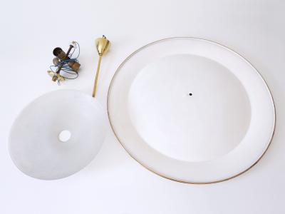 Large Mid Century Modern Ufo Ceiling Light or Pendant Lamp Germany 1950s 1