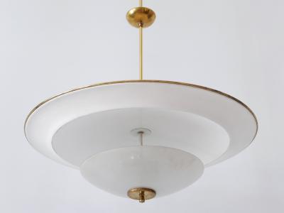 Large Mid Century Modern Ufo Ceiling Light or Pendant Lamp Germany 1950s 2