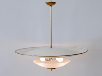 Large Mid Century Modern Ufo Ceiling Light or Pendant Lamp Germany 1950s 2