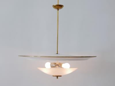 Large Mid Century Modern Ufo Ceiling Light or Pendant Lamp Germany 1950s 2