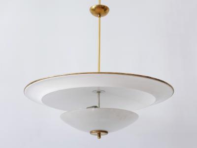 Large Mid Century Modern Ufo Ceiling Light or Pendant Lamp Germany 1950s 2