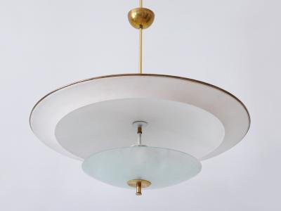 Large Mid Century Modern Ufo Ceiling Light or Pendant Lamp Germany 1950s 3