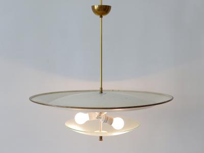 Large Mid Century Modern Ufo Ceiling Light or Pendant Lamp Germany 1950s 3