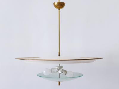 Large Mid Century Modern Ufo Ceiling Light or Pendant Lamp Germany 1950s 3