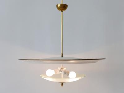 Large Mid Century Modern Ufo Ceiling Light or Pendant Lamp Germany 1950s 3