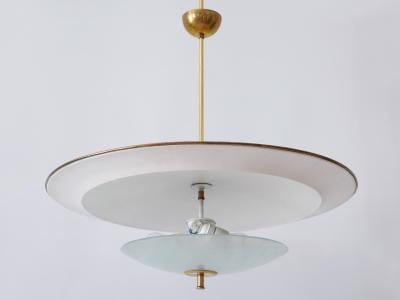 Large Mid Century Modern Ufo Ceiling Light or Pendant Lamp Germany 1950s 3