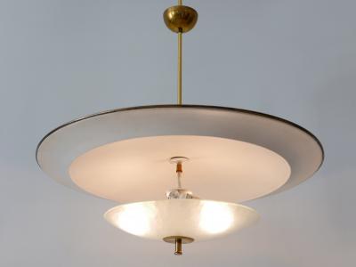Large Mid Century Modern Ufo Ceiling Light or Pendant Lamp Germany 1950s 3