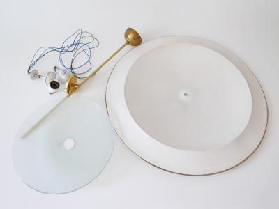 Large Mid Century Modern Ufo Ceiling Light or Pendant Lamp Germany 1950s 3