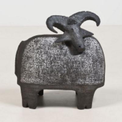 Large Mid Century Modern ceramic sculpture by Dominic Pouchain