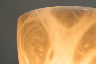 Large Mid Century Table Lamp in Alabaster Spain 1970s