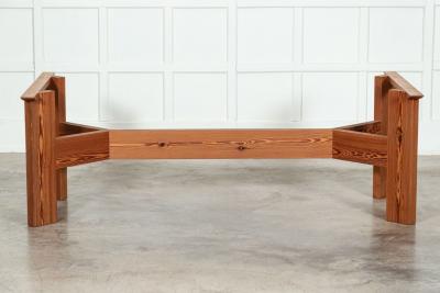 Large MidC English Pine Refectory Table Desk
