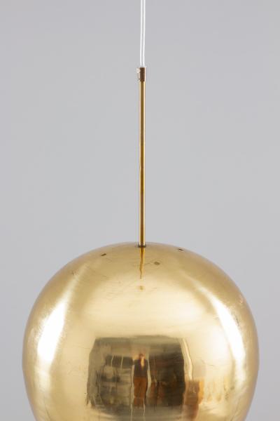 Large Midcentury Scandinavian Pendant in Brass