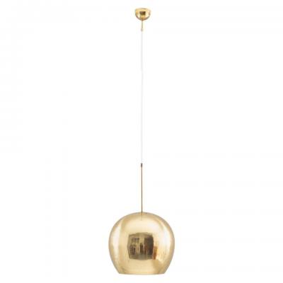Large Midcentury Scandinavian Pendant in Brass