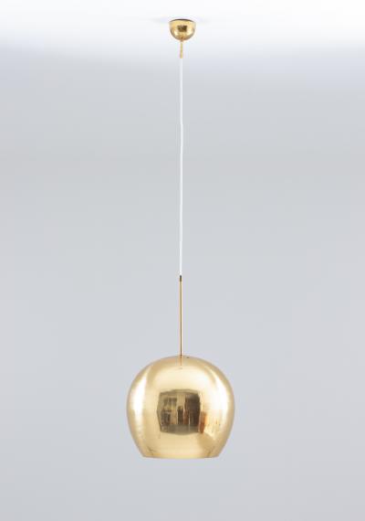 Large Midcentury Scandinavian Pendant in Brass