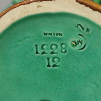 Large Minton Majolica Lily Jug Pitcher