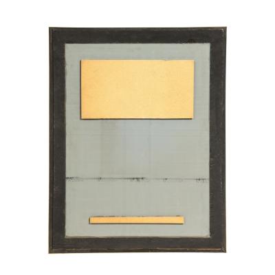 Large Mirror with Molded Polished Brass Frame 1970s