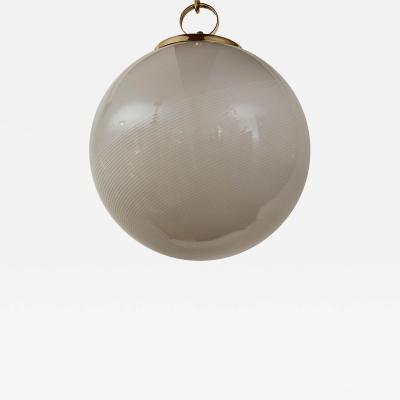 Large Modern Italian Swirl Globe Ceiling Fixture 1960ca