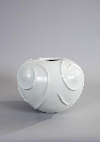 Large Modern Japanese Porcelain Studio Vase
