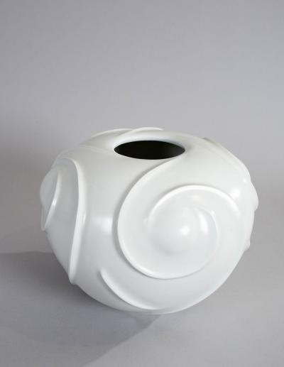 Large Modern Japanese Porcelain Studio Vase