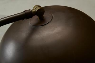 Large Modernist Desk Lamp in Patinated Brass 1930s