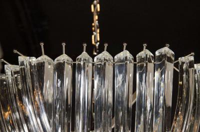 Large Modernist Murano Glass Ribbon Chandelier