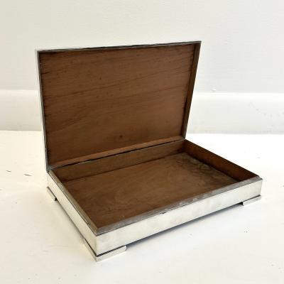 Large Modernist Sterling Silver Box Argentina