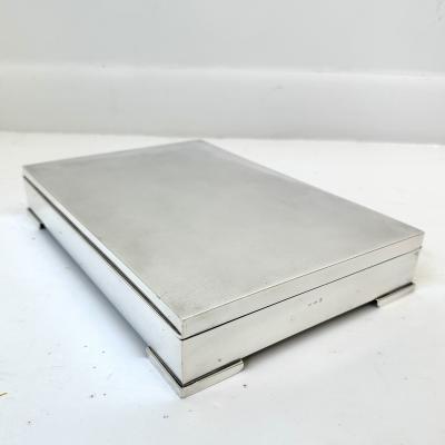 Large Modernist Sterling Silver Box Argentina