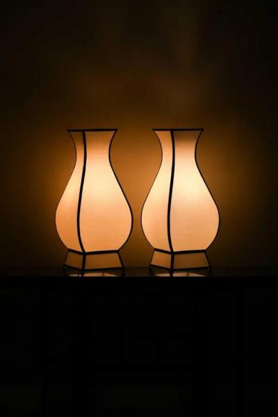 Large Molto Pagoda Lamps Set of 2