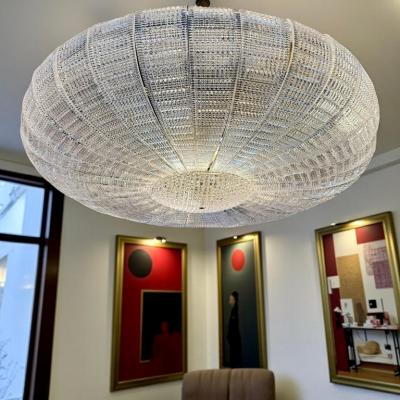 Large Murano Glass Leaves Modern Flushmount or Ceiling Light