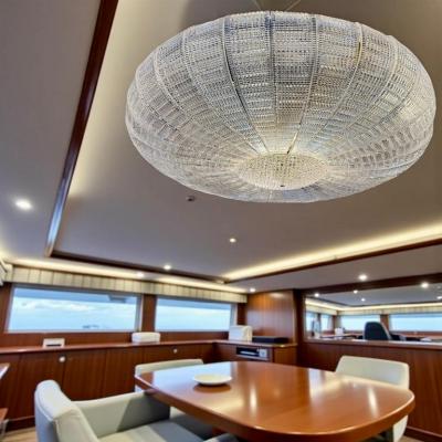 Large Murano Glass Leaves Modern Flushmount or Ceiling Light