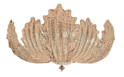 Large Murano Graniglia Glass Flush Mounts