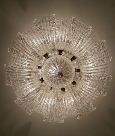 Large Murano Graniglia Glass Flush Mounts