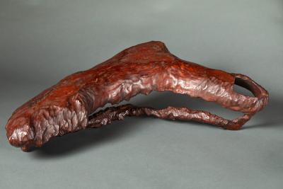 Large Natural Burl Wood Tray