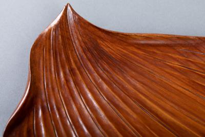 Large Natural Carved Box Wood Tray